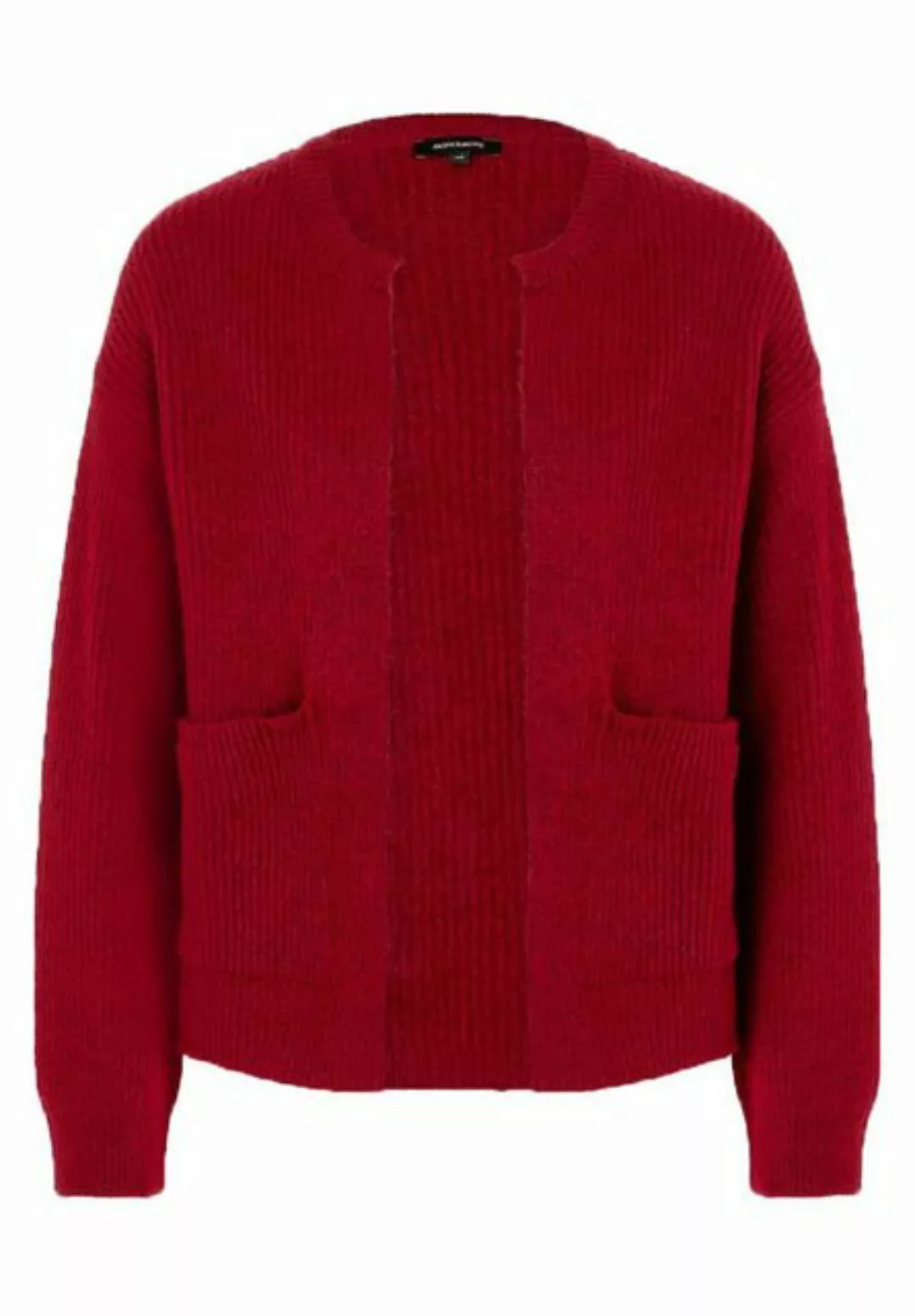 Rippen-Strickjacke, rot, Herbst-Kollektion günstig online kaufen