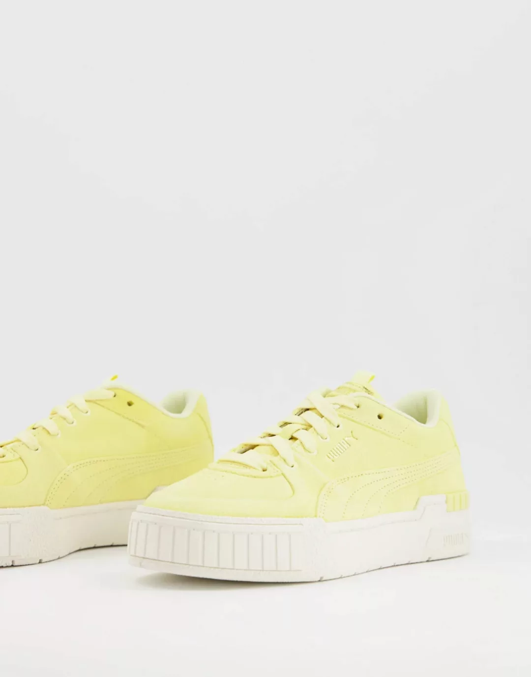 Puma – Cali – Sneaker aus Wildleder mit Gummisohle in Gelb – exklusiv bei A günstig online kaufen