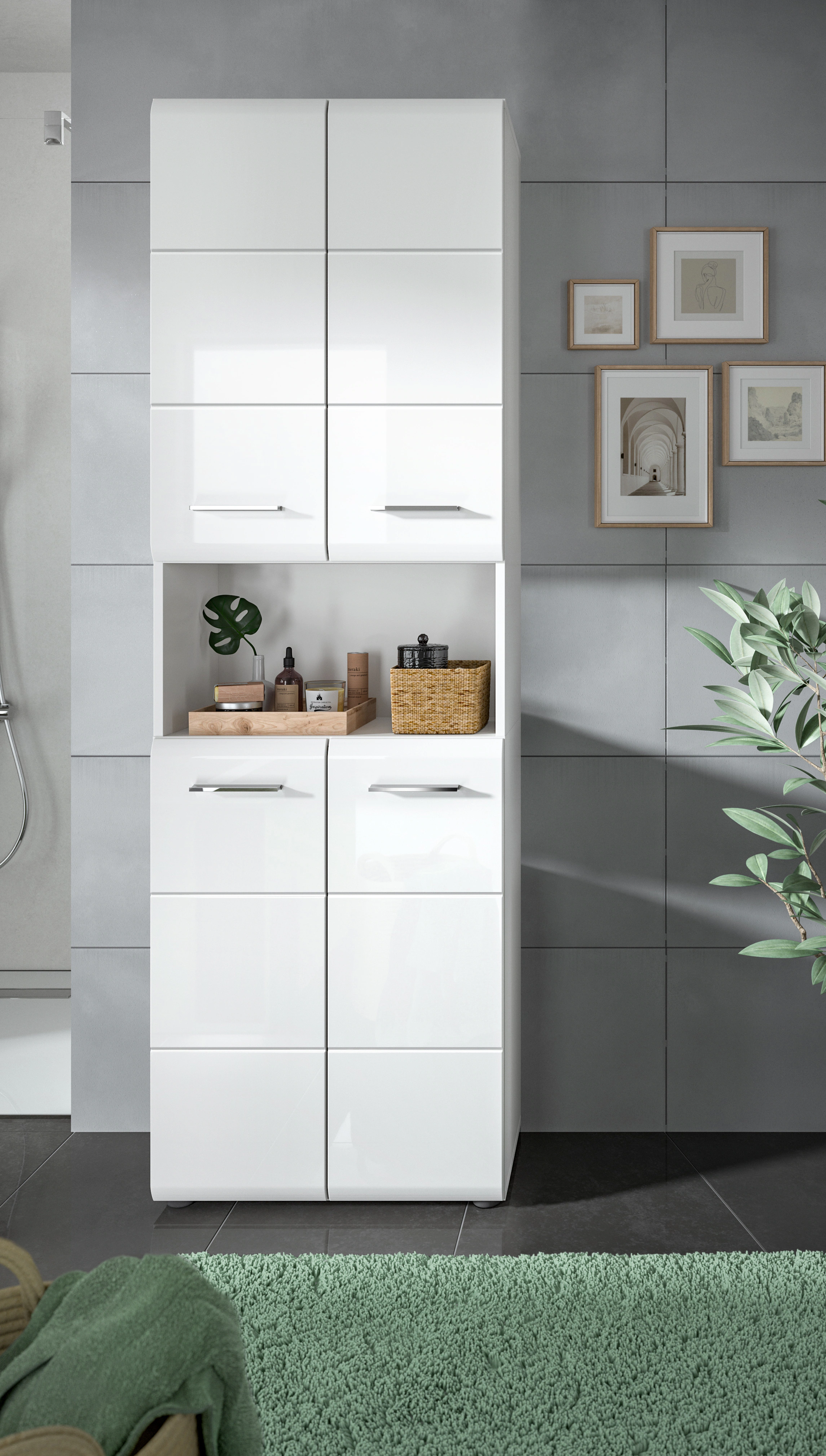 INOSIGN Hochschrank "FLORENZ, TOPSELLER, Höhe 185 cm, 4 Türen, 4 Fachböden, günstig online kaufen