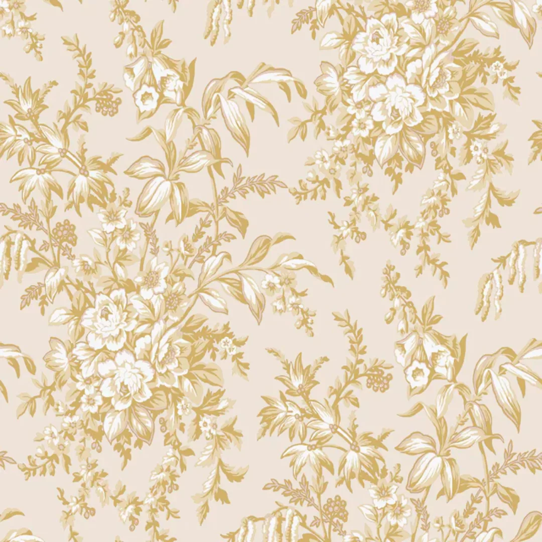 LAURA ASHLEY Vliestapete »Laura Ashley Picardie Pale Gold Vliestapete«, geb günstig online kaufen