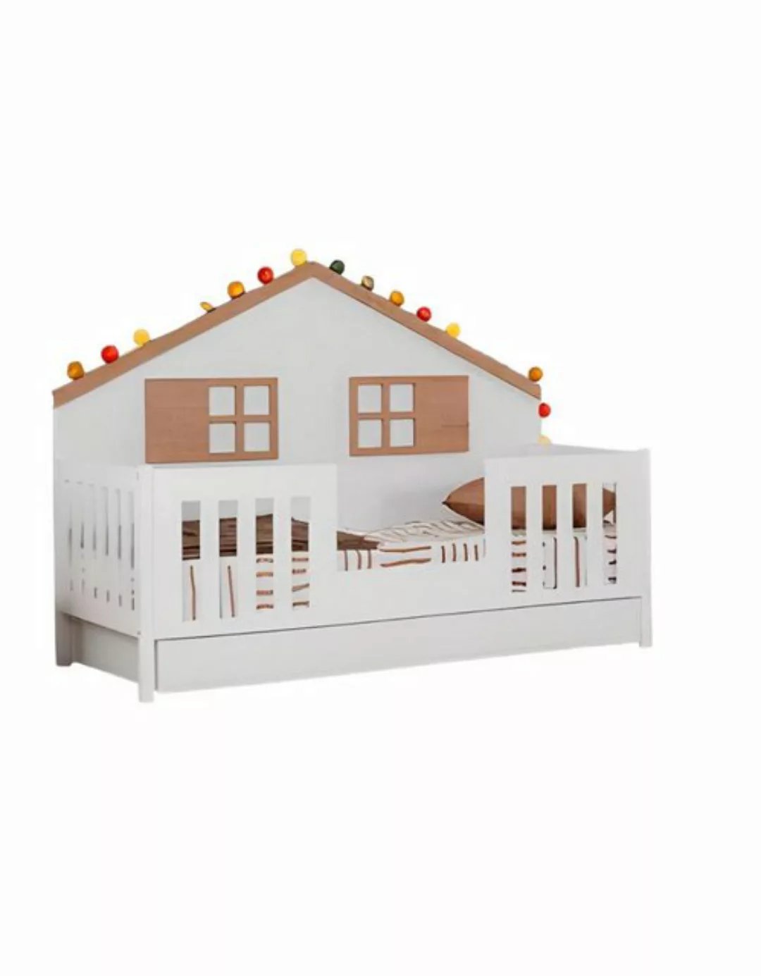 JVmoebel Kinderbett Bettrahmen Kinderbett Bett Weiß Kinderzimmermöbel Holz günstig online kaufen