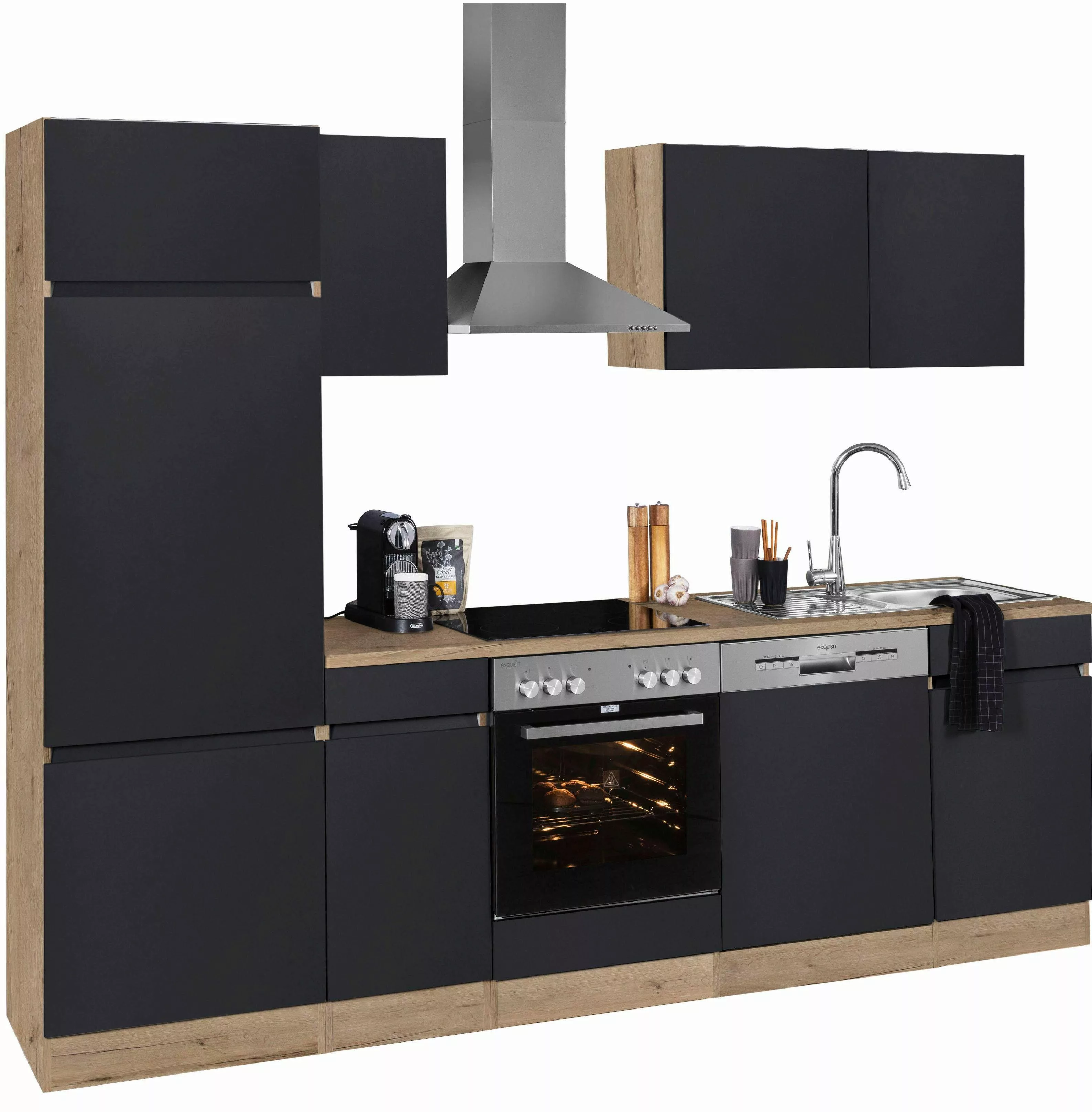 OPTIFIT Küchenzeile "Roth", Breite 270 cm, wahlweise mit E-Geräten, mit Pus günstig online kaufen