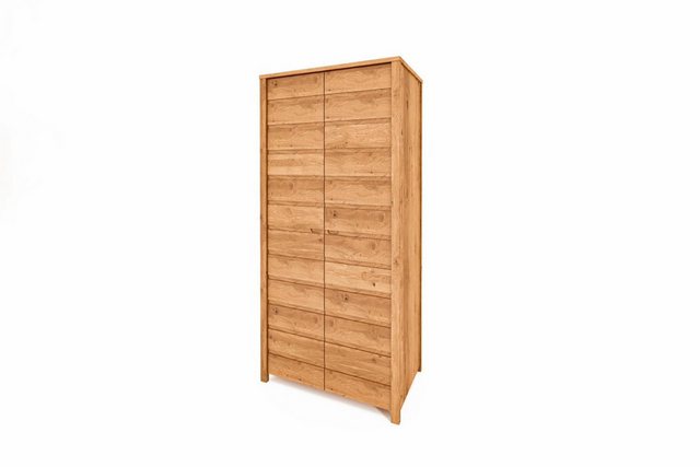 Natur24 Kleiderschrank Kleiderschrank Tinci Wildeiche 100x60x212 mit 2 Türe günstig online kaufen