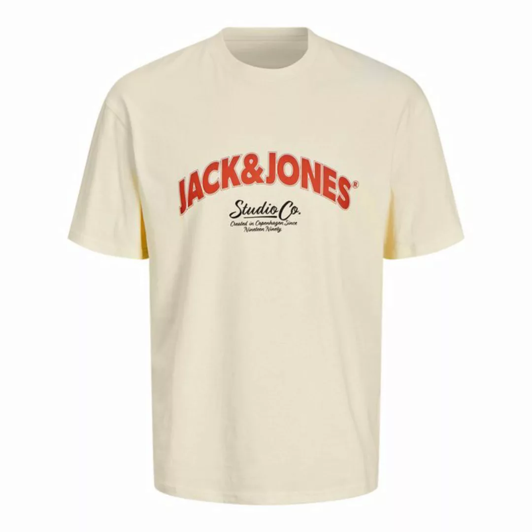 Jack & Jones Rundhalsshirt T-Shirt Arch Big Tee Crew Neck mit großem Marken günstig online kaufen