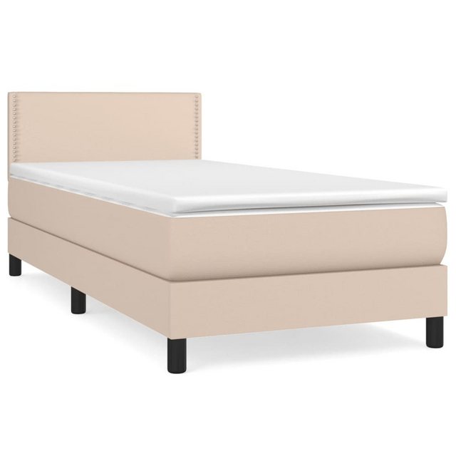 vidaXL Boxspringbett Bett Boxspringbett mit Matratze Kunstleder (100x 200 c günstig online kaufen