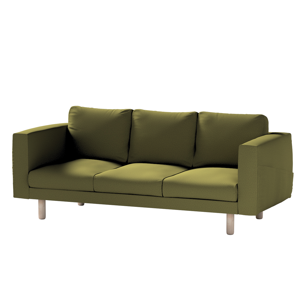 Bezug für Norsborg 3-Sitzer Sofa, olivgrün, Norsborg 3-Sitzer Sofabezug, Et günstig online kaufen