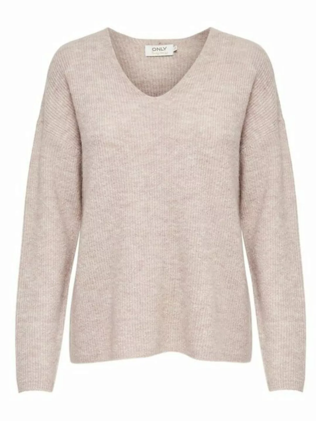 ONLY Strickpullover Warmer Strickpullover Stretch V-Ausschnitt Sweater ONLC günstig online kaufen