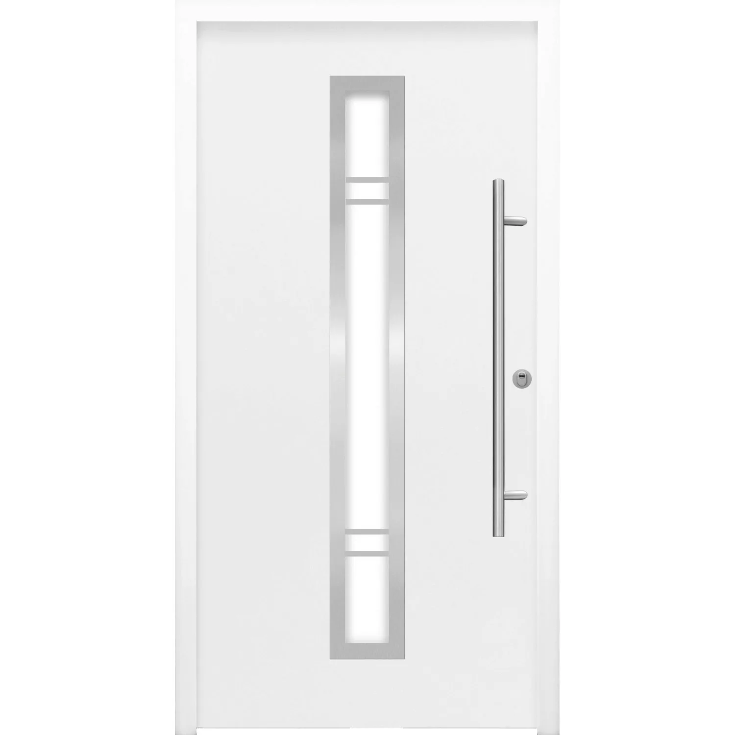 Sicherheits-Haustür ThermoSpace Prime Palermo RC2 Weiß 100 x 210 cm Anschla günstig online kaufen