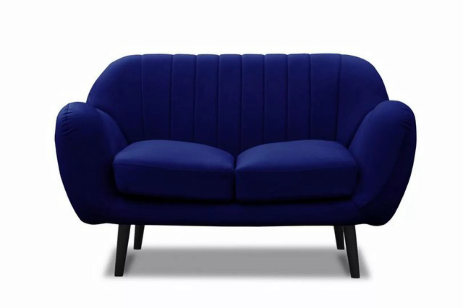 Xlmoebel Sofa 3-Sitzer, 2-Sitzer und 1-Sitzer Polstermöbel in Blau aus Text günstig online kaufen