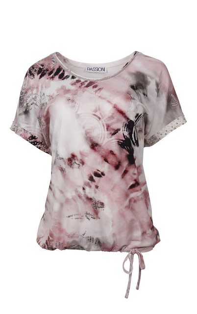 Passioni Print-Shirt Batikdruck Shirt T-Shirt mit Print günstig online kaufen