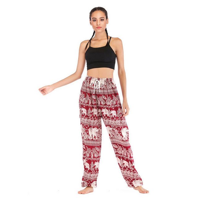 YRIIOMO Loungepants Bohemian Yogahose, Haremshose, Yogabekleidung, Damen Fr günstig online kaufen