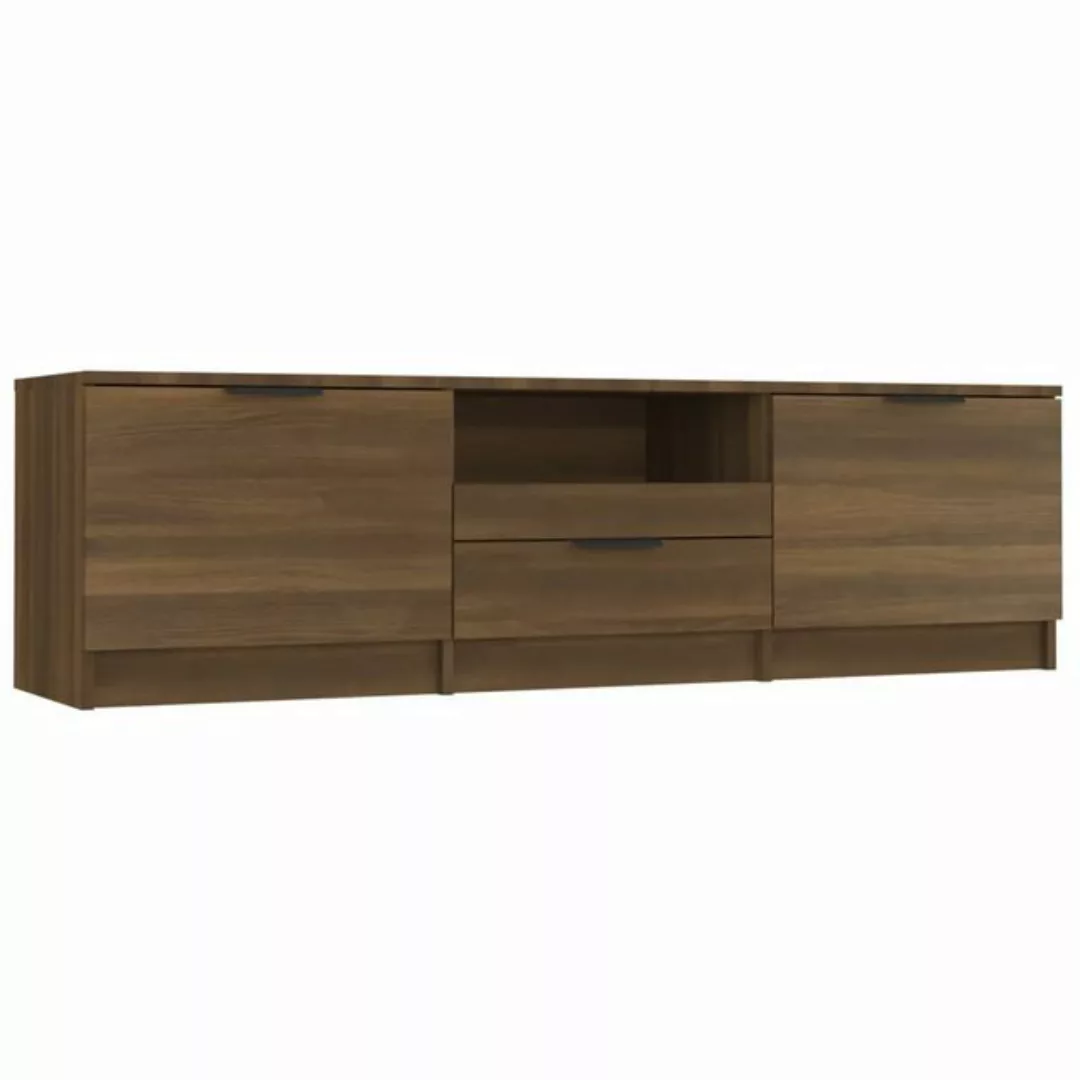 furnicato TV-Schrank Braun Eichen-Optik 140x35x40 cm Holzwerkstoff (1-St) günstig online kaufen