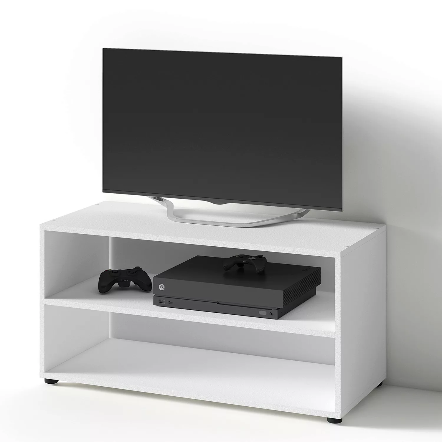 TV-Aufsatz VICTORIA weiß Holzwerkstoff B/H/T: ca. 90x45x39 cm günstig online kaufen