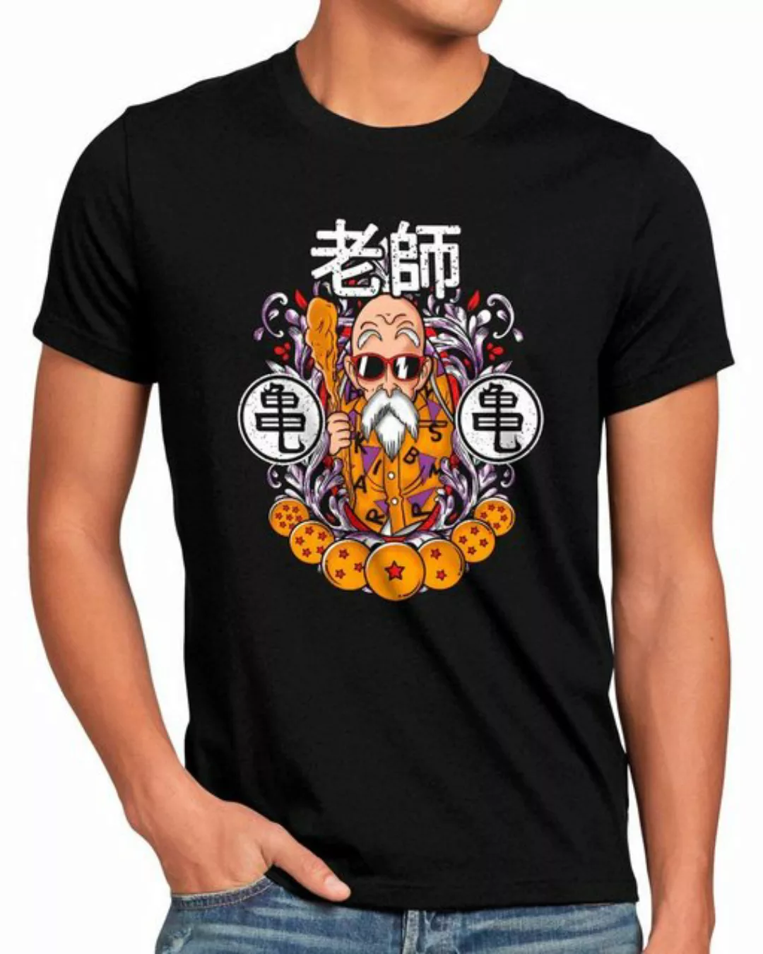 style3 Print-Shirt Herren T-Shirt Great Master super dragonball z gt songok günstig online kaufen