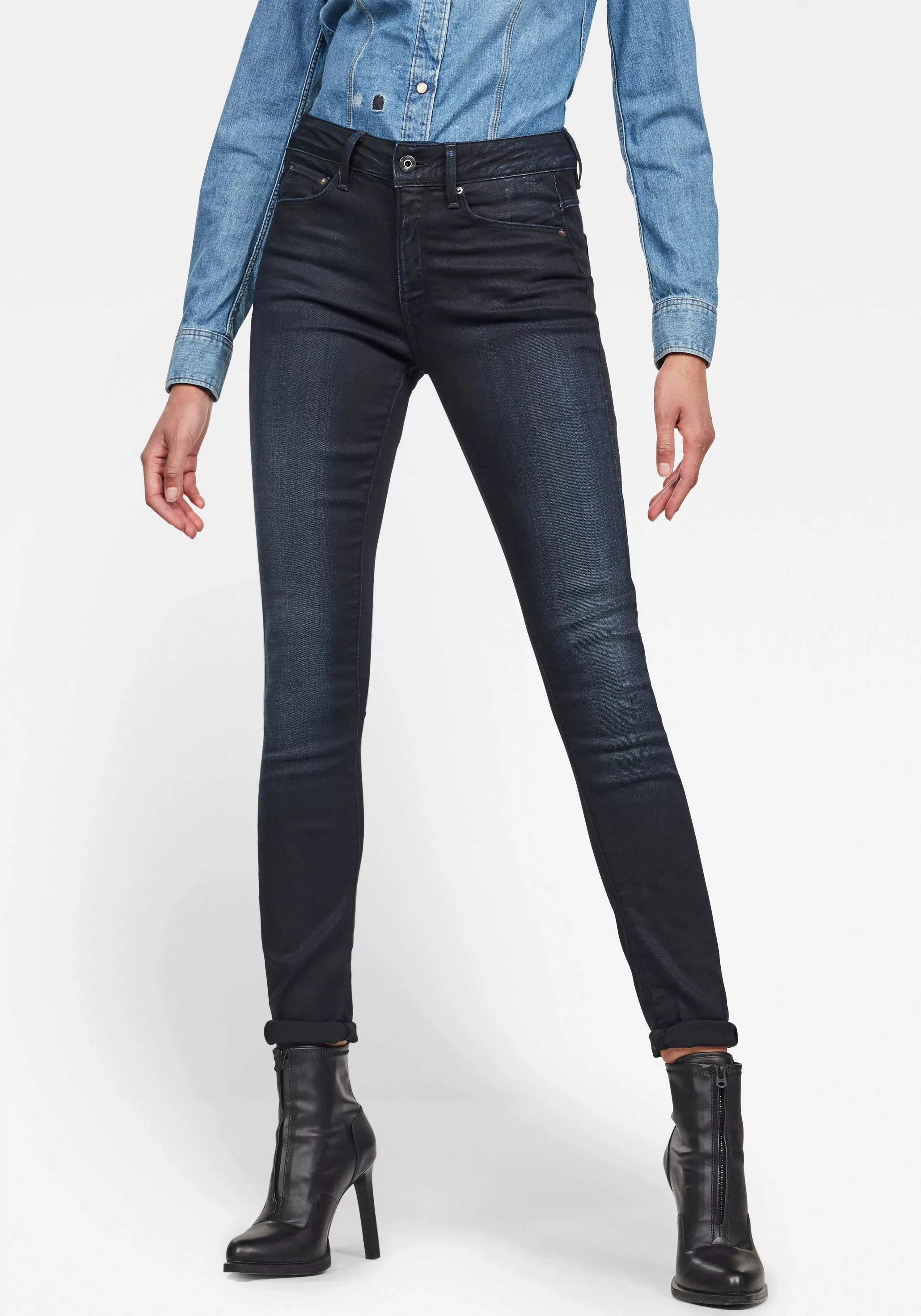 G-star 3301 High Waist Skinny Jeans 26 Dark Aged günstig online kaufen