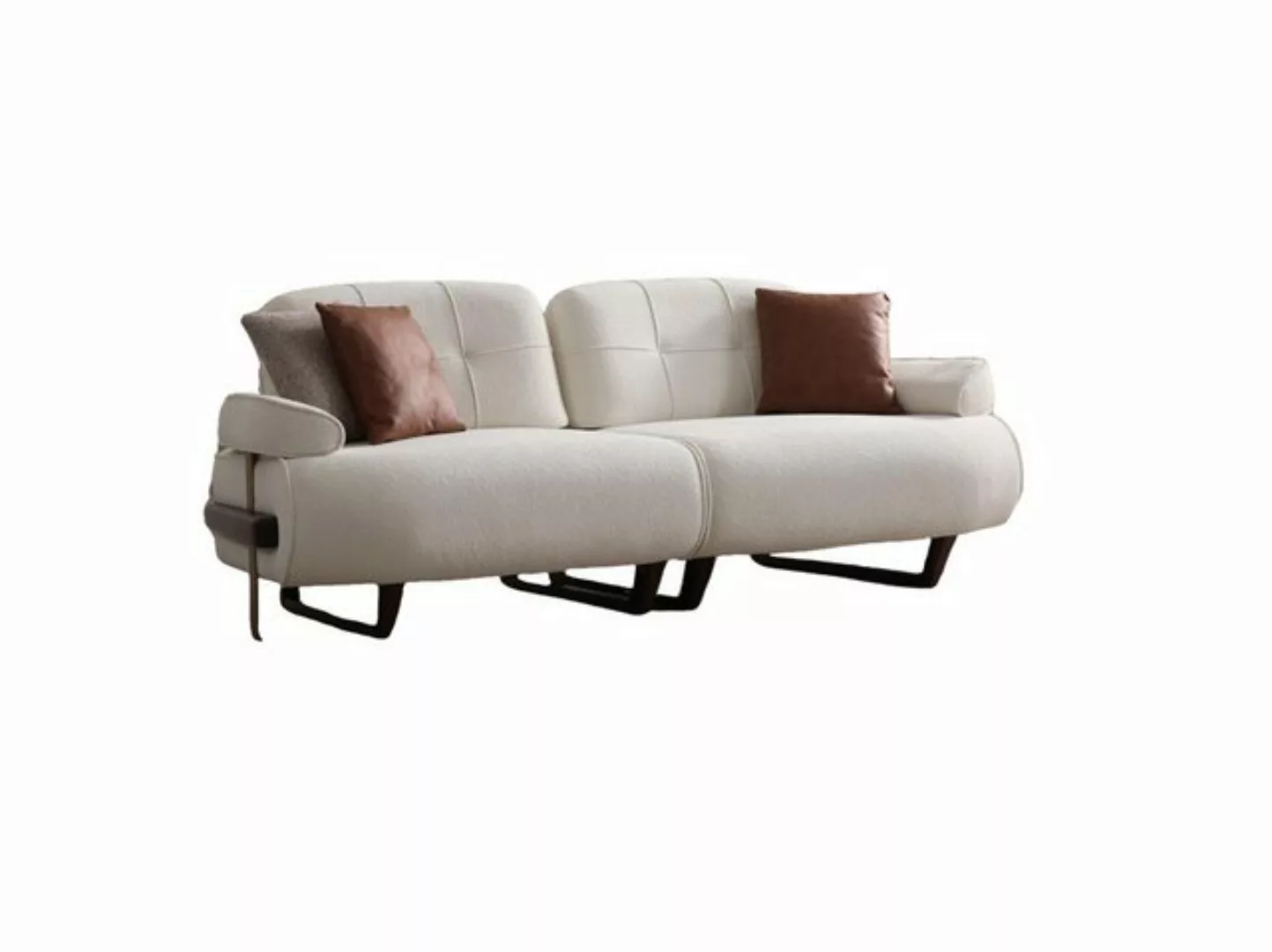 Villa Möbel Sofa Kansas, Hand Made Qualtiy, pflegeleichter Mikrofaserstoff günstig online kaufen