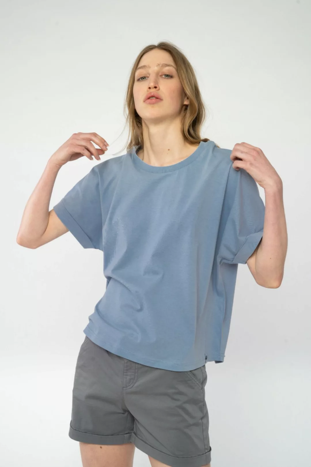 Relaxed T-Shirt aus Bio Baumwolle günstig online kaufen