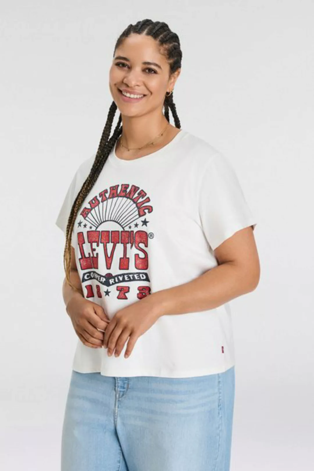 Levi's® Plus T-Shirt PL PERFECT TEE mit Logodruck günstig online kaufen