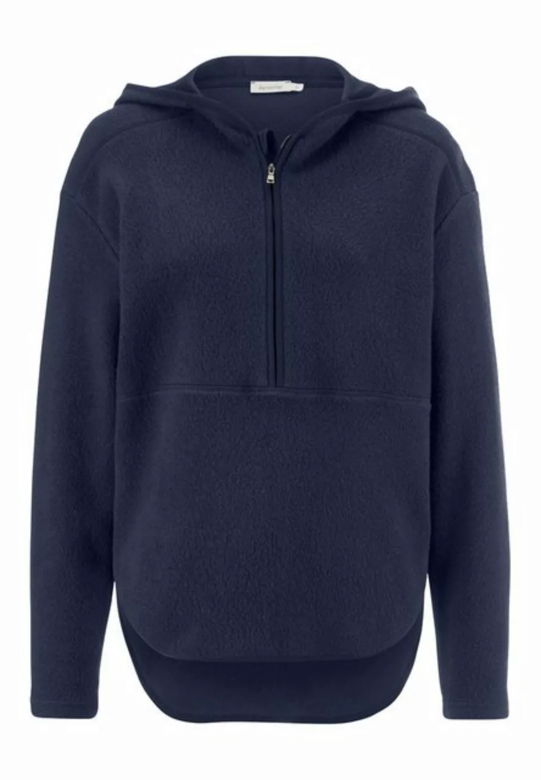 Hessnatur Fleecepullover aus reiner Bio-Baumwolle (1-tlg) günstig online kaufen