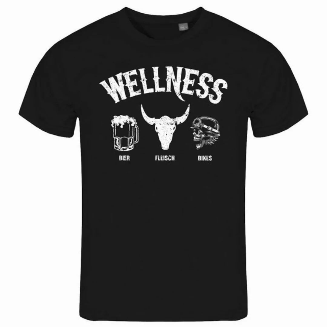 deinshirt Print-Shirt Herren T-Shirt Wellness für Biker Funshirt mit Motiv günstig online kaufen