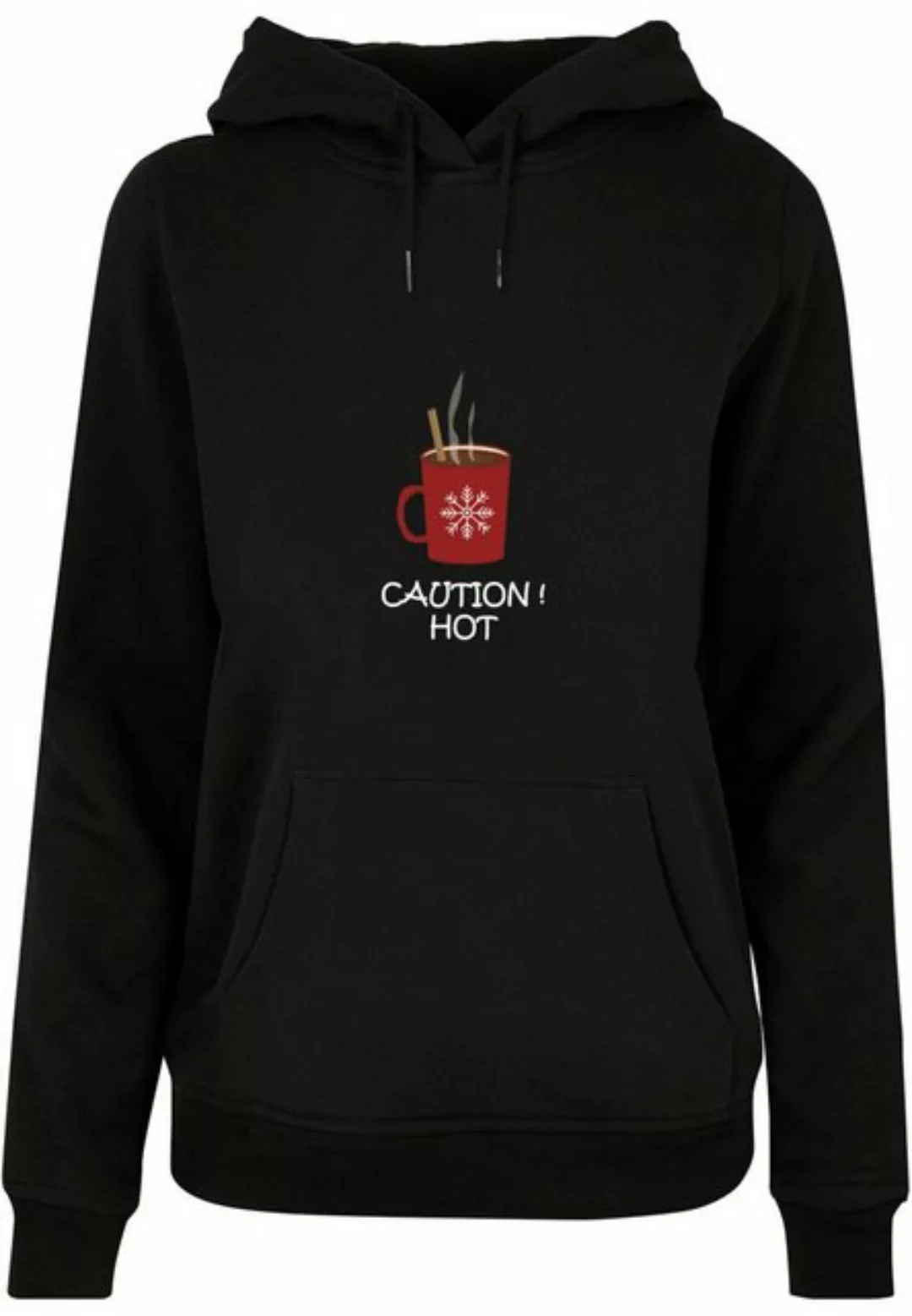 Merchcode Kapuzenpullover Merchcode Damen Ladies Caution Hot Basic Hoody (1 günstig online kaufen