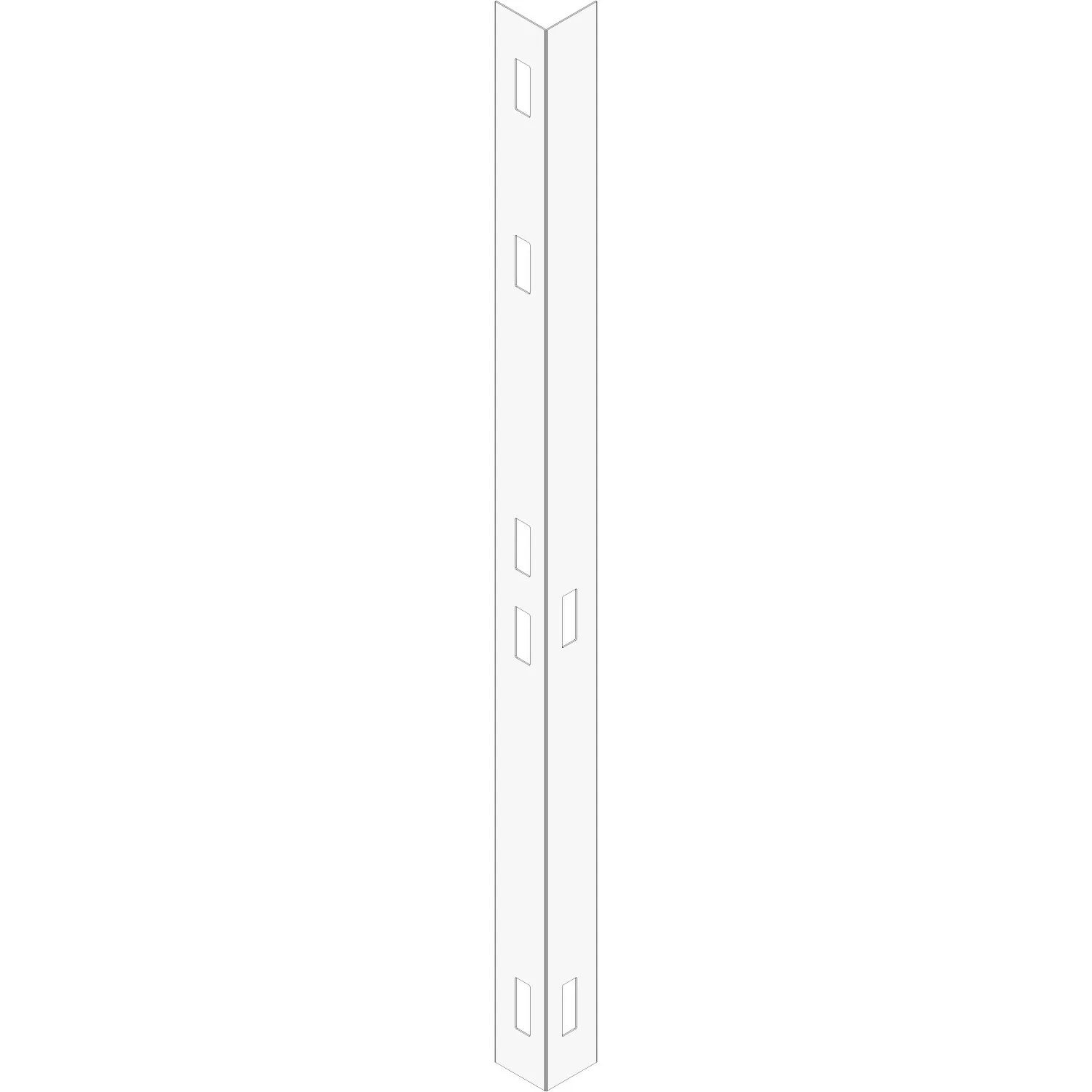 T & J Montagehilfe für Sichtschutzelemente Lightline 10 x 10 x 180 cm günstig online kaufen