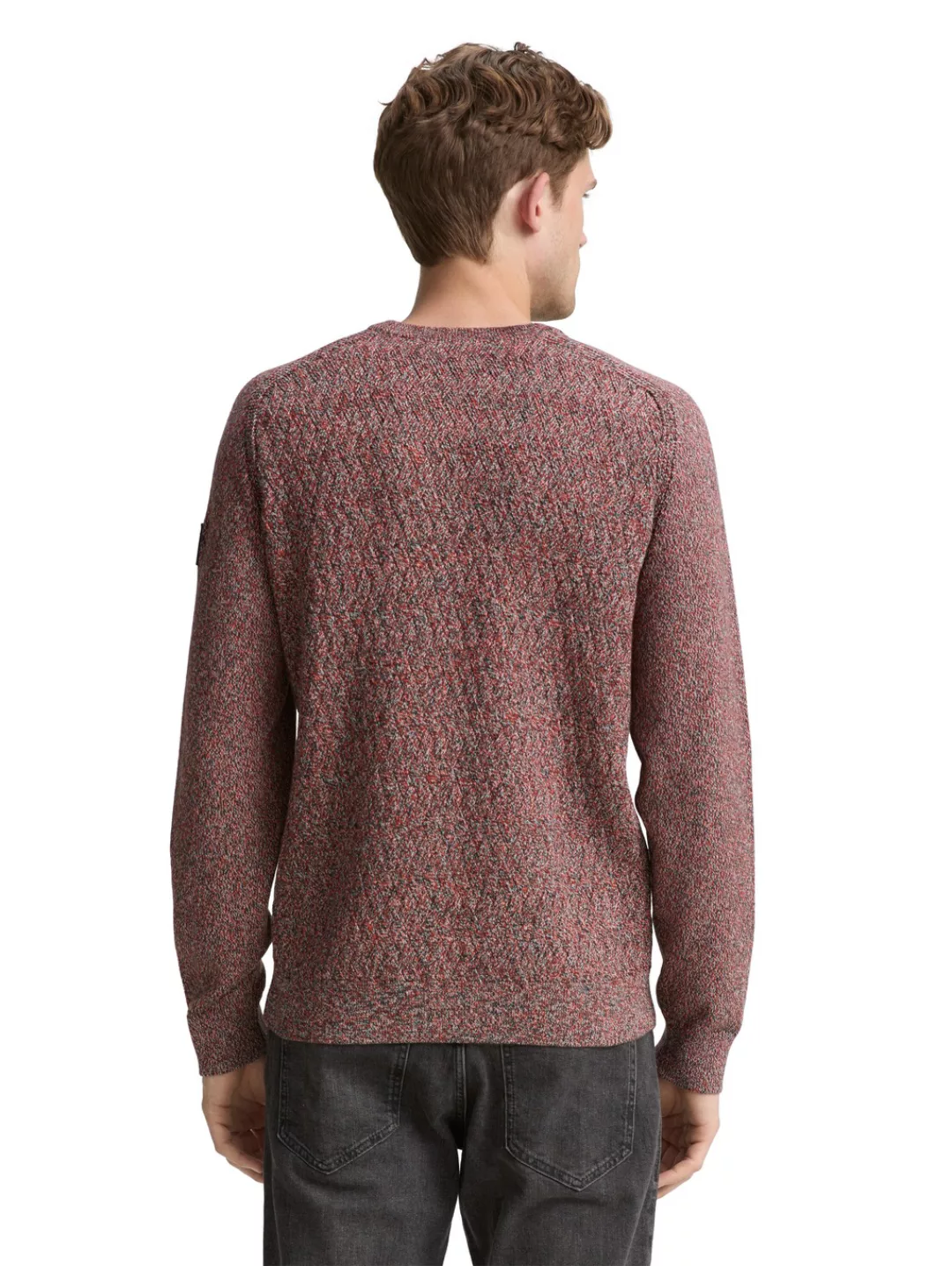 TOM TAILOR Strickpullover, mit Logo Stickerei am Arm günstig online kaufen