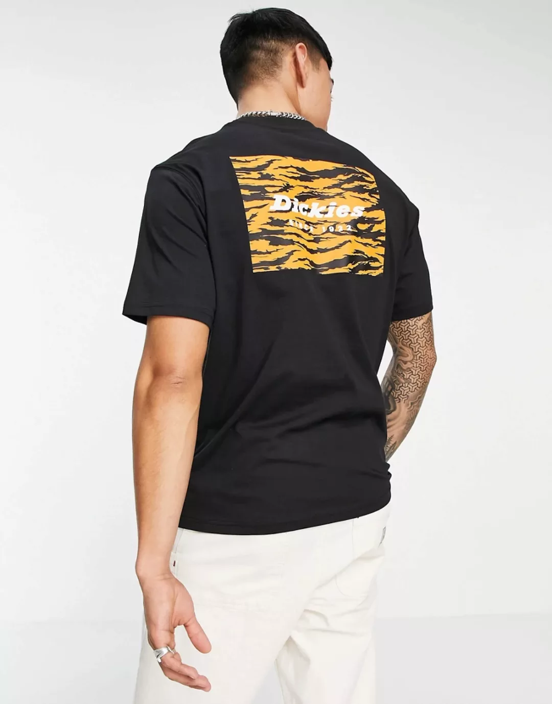 Dickies – Animal Box – T-Shirt mit Rückenprint in Schwarz günstig online kaufen