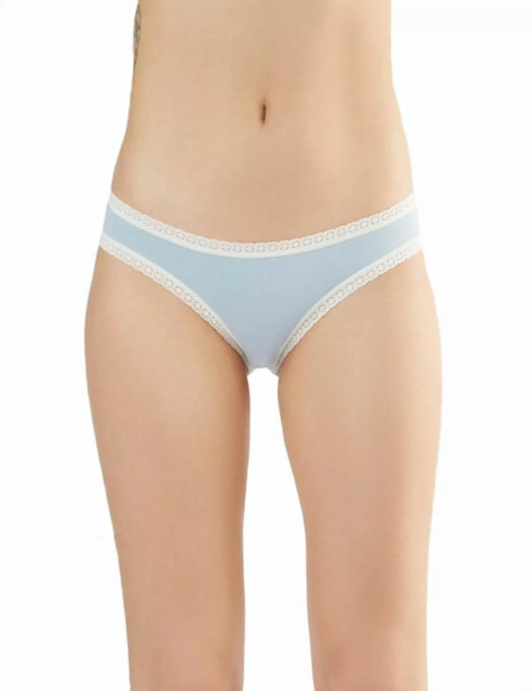 Damen Slip Mit Spitze Bio-baumwolle Bikinislip günstig online kaufen