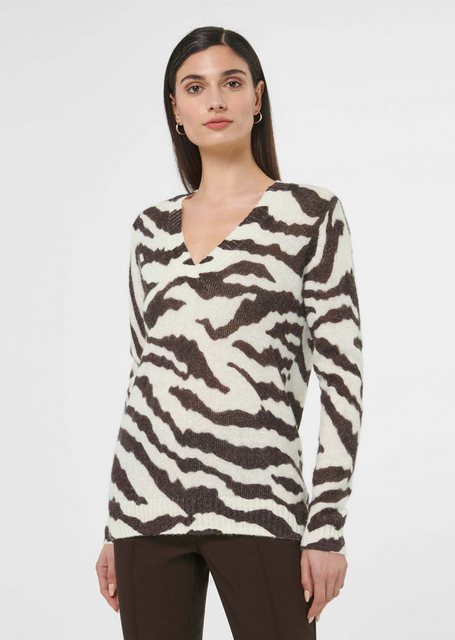 MADELEINE Strickpullover Zebra-Pullover mit flauschigem Alpaka günstig online kaufen