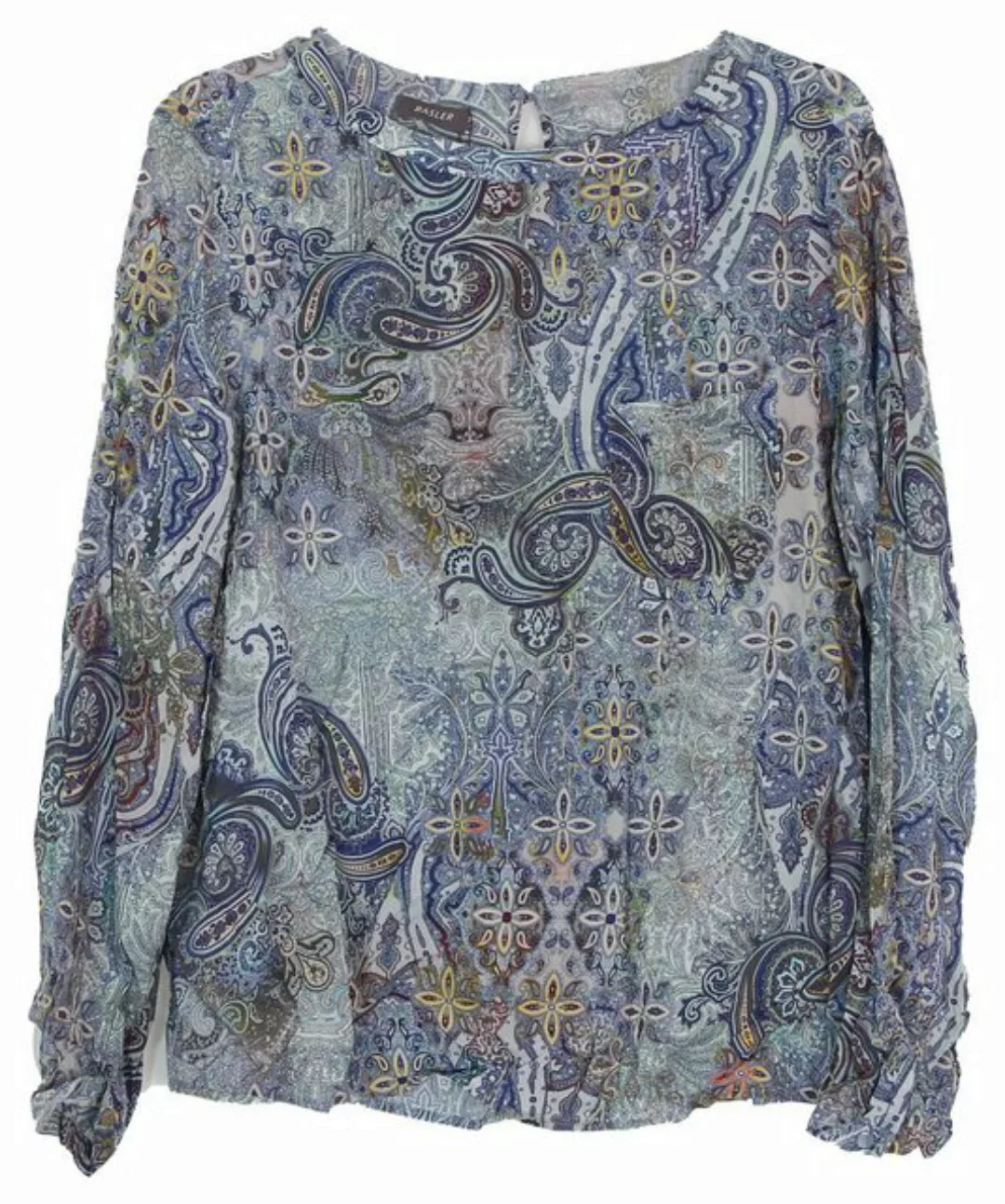 Basler Tunikashirt blaue Paisley sehr leicht, dünner Stoff, Paisleymuster günstig online kaufen