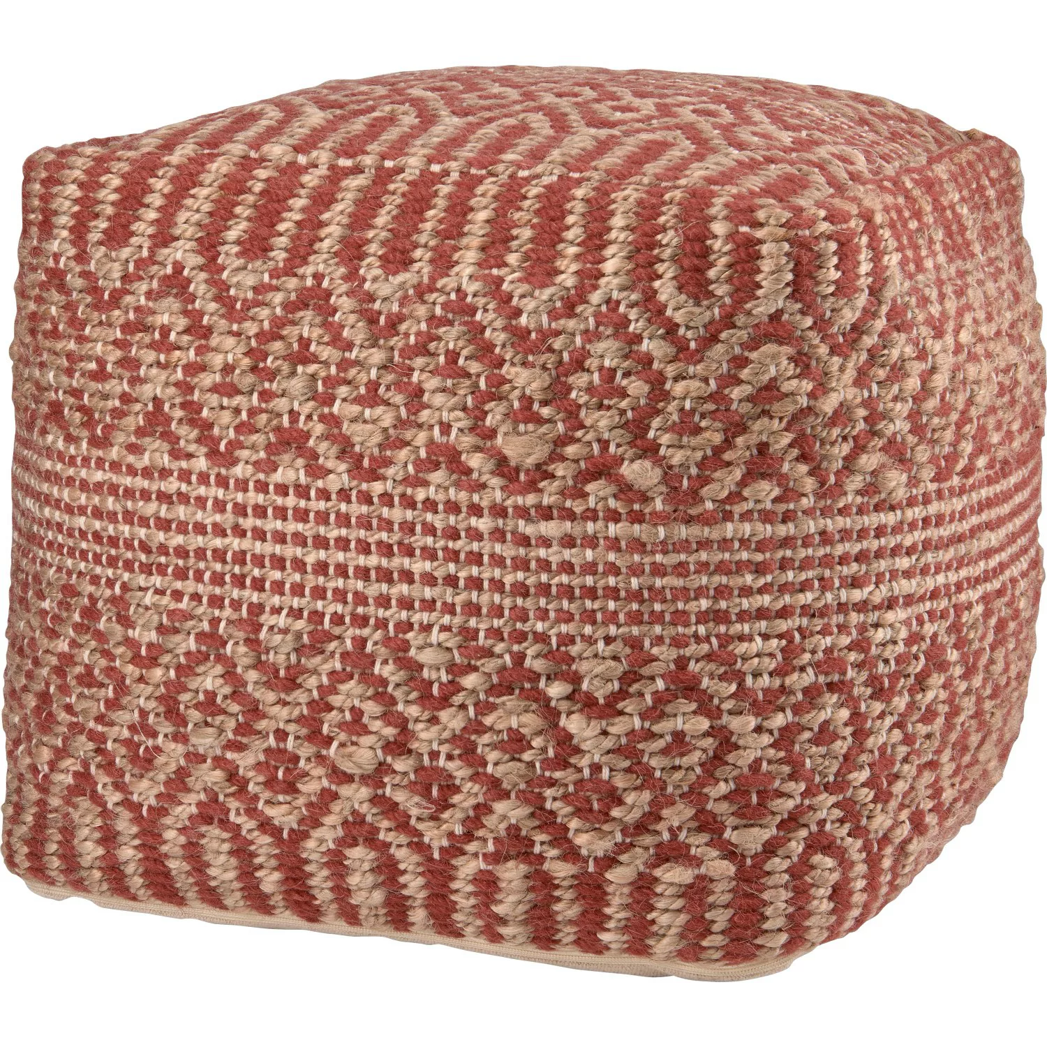 Pouf Ancient Secrets 40 cm x 40 cm x 40 cm Terracotta günstig online kaufen