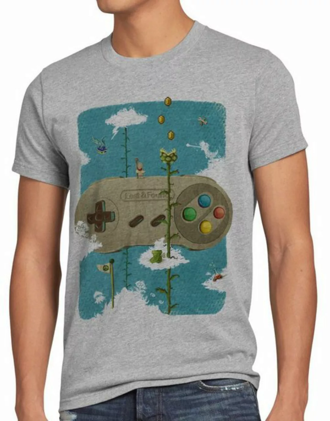 style3 Print-Shirt Herren T-Shirt 16 Bit Classic Gamer snes mario super kar günstig online kaufen