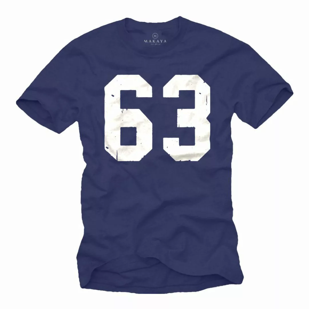 MAKAYA Print-Shirt Herren Mücke 63 Zahl günstig online kaufen