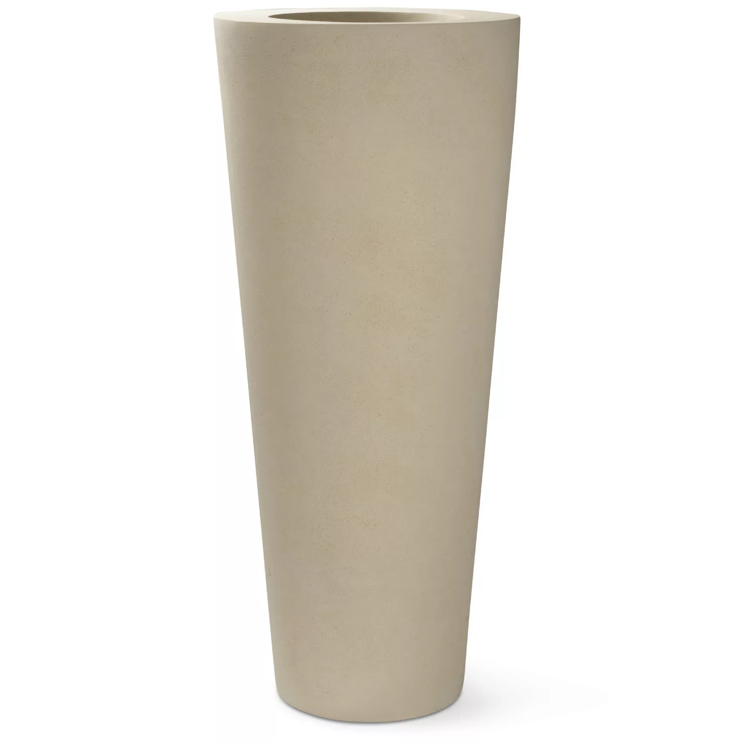 Polystone Conical Outdoor Bodenvase Ø 48 cm, Höhe 110 cm creme günstig online kaufen