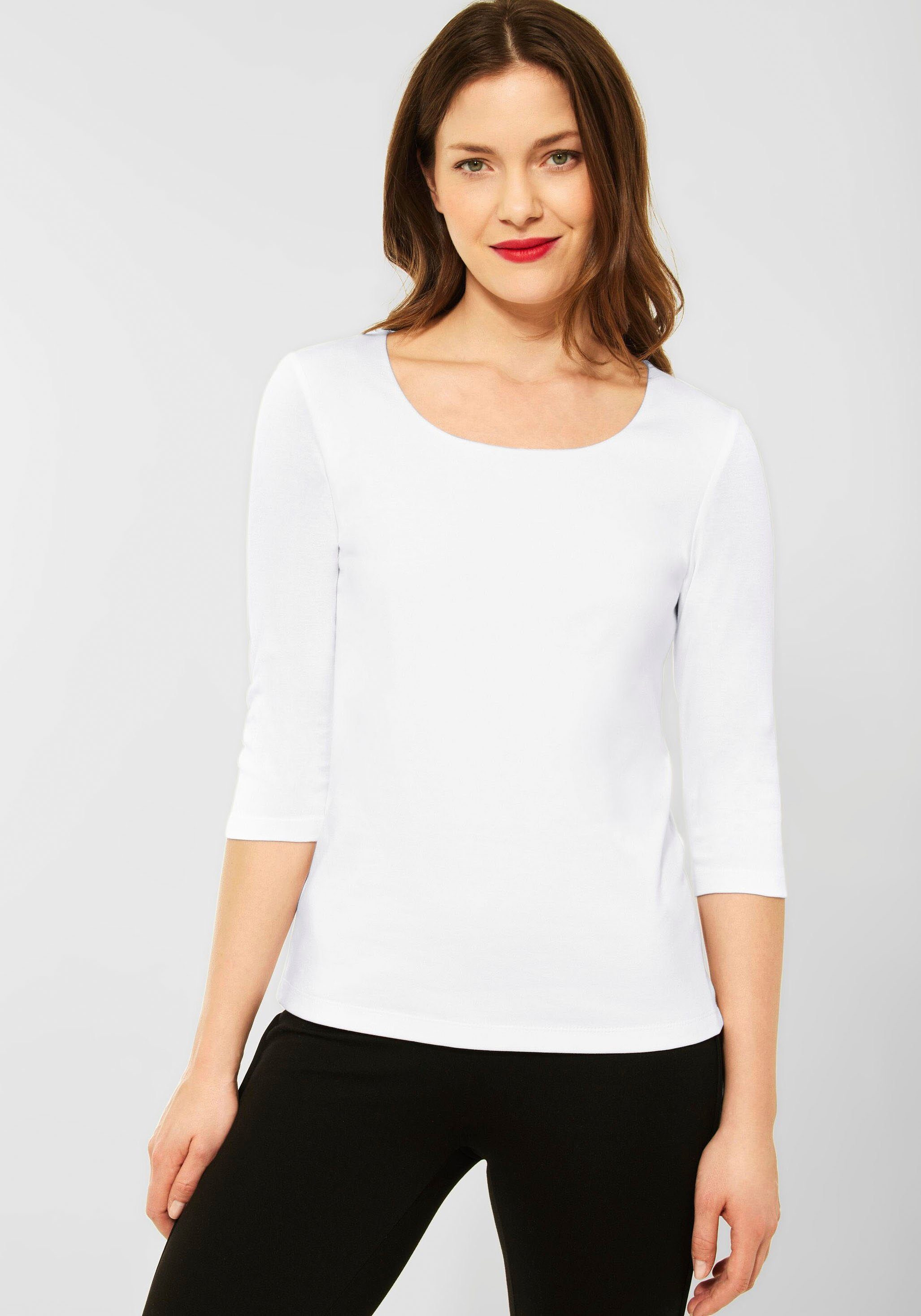 STREET ONE 3/4-Arm-Shirt, mit Rundhalsausschnitt günstig online kaufen