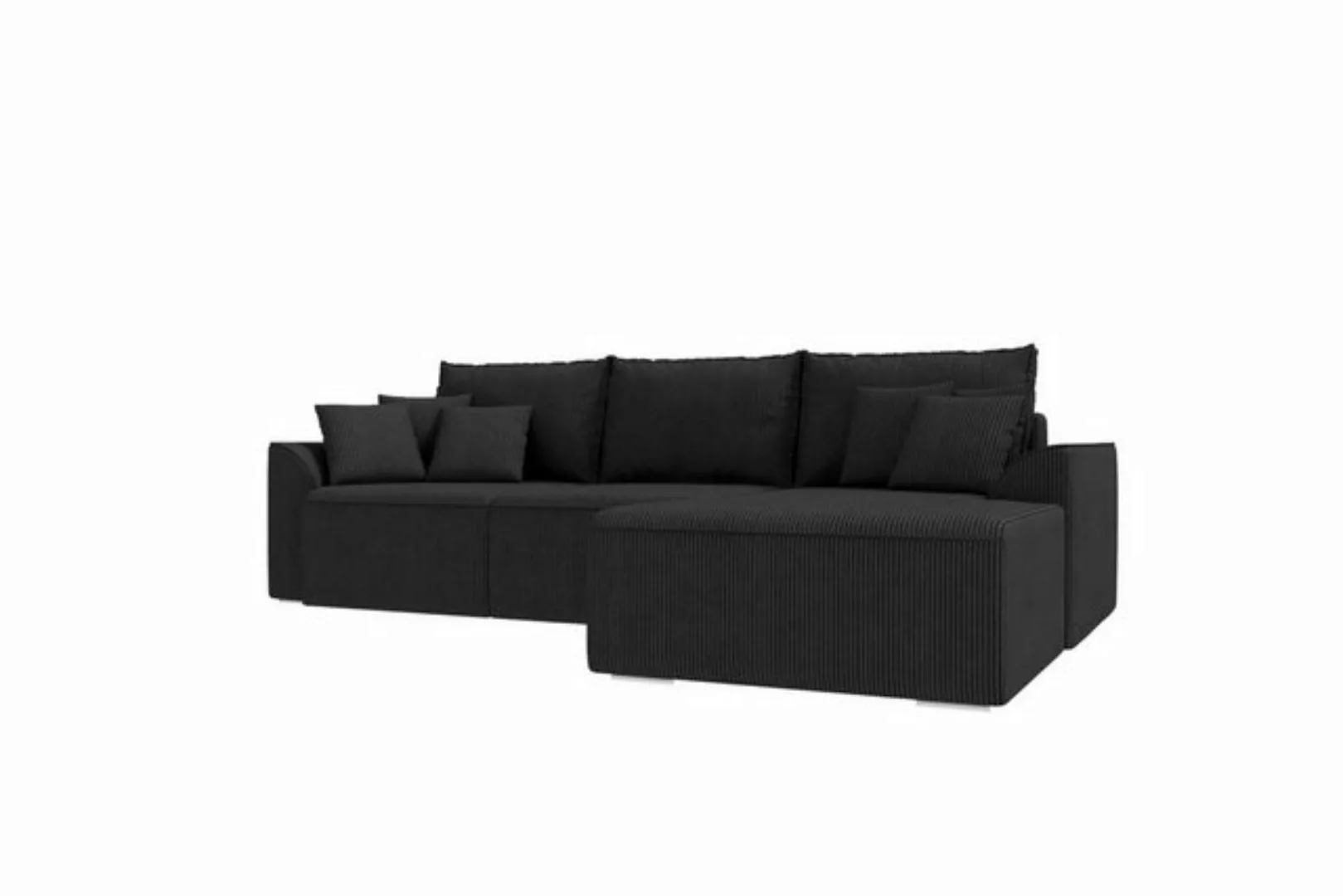 99rooms Ecksofa Gusto, Sofa L-Form, Eckcouch, mit abnehmbaren Kissen, Rundu günstig online kaufen