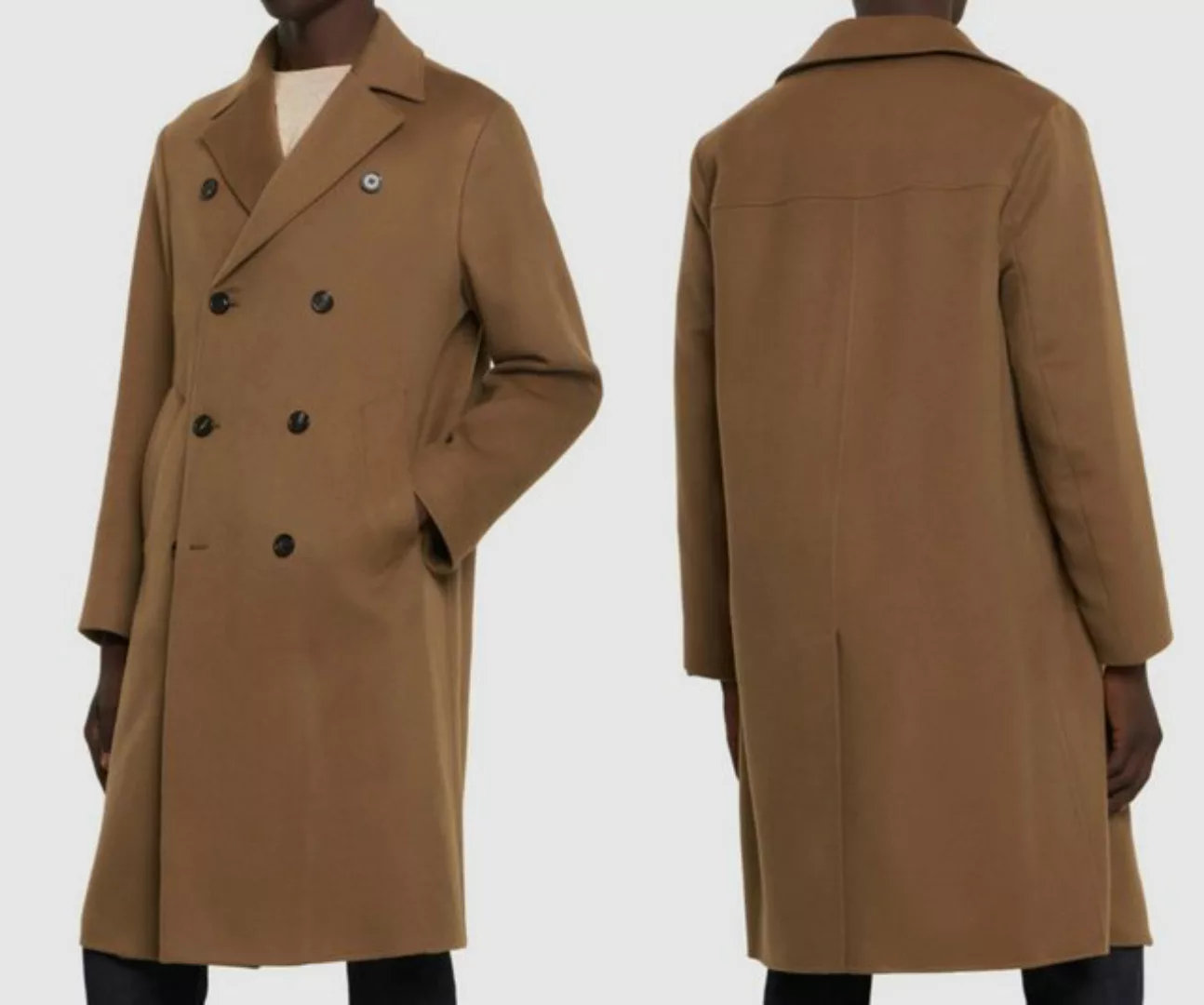 Loro Piana Winterjacke Loro Piana Winton Double Breasted Long Coat Cashmere günstig online kaufen