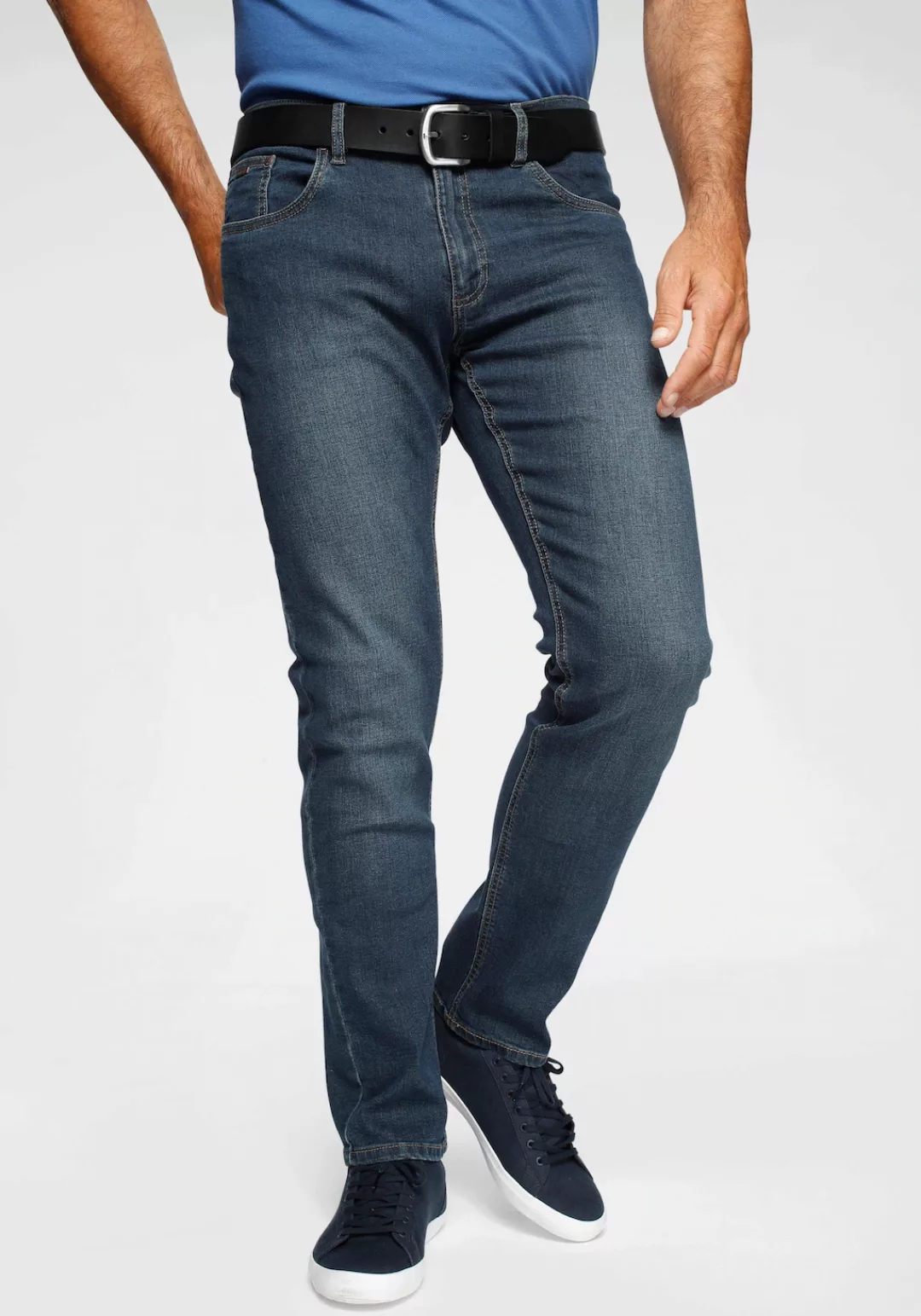 Arizona Straight-Jeans gerade Beinform, dezente Used-Waschung, niedrige Lei günstig online kaufen