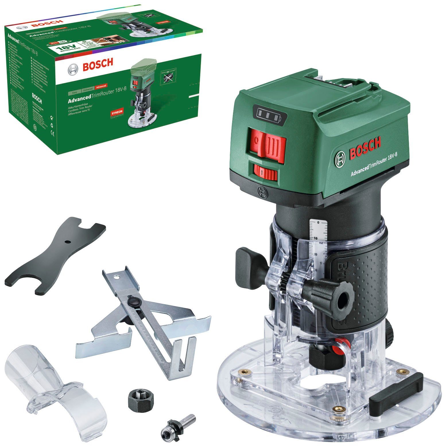 Bosch Akku-Oberfräse Advanced TrimRouter 18 V 8 Solo günstig online kaufen