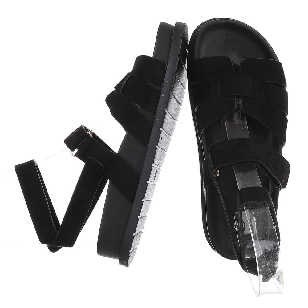 Ital-Design Moderne Damen-Sandalen mit breiten Riemen günstig online kaufen