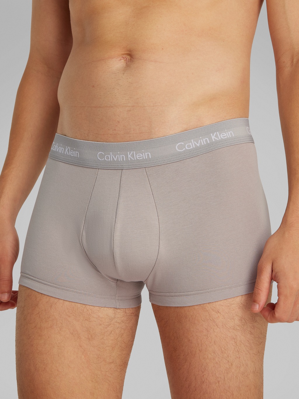 Calvin Klein 3-er Set Low Rise Trunks in Schwarz mit Webbund günstig online kaufen