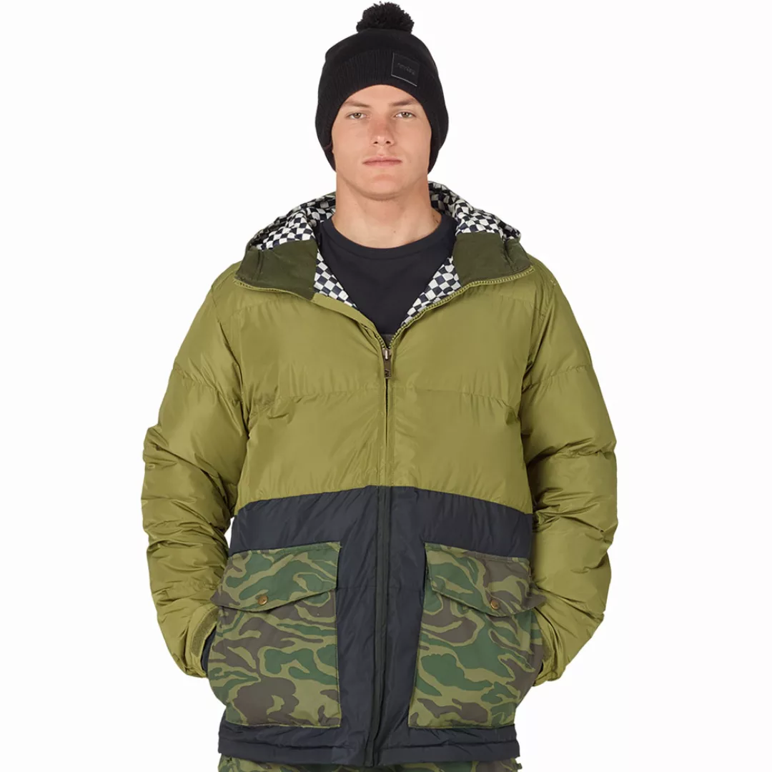 Analog Herren-Snowboardjacke Olive Branch/True Black günstig online kaufen