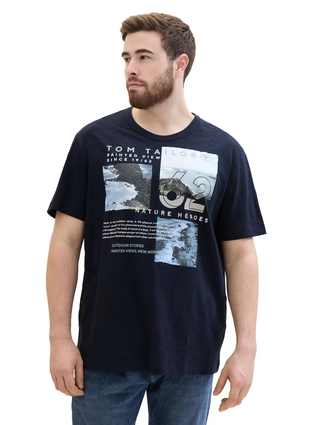 TOM TAILOR PLUS Print-Shirt mit Rundhalsausschnitt günstig online kaufen