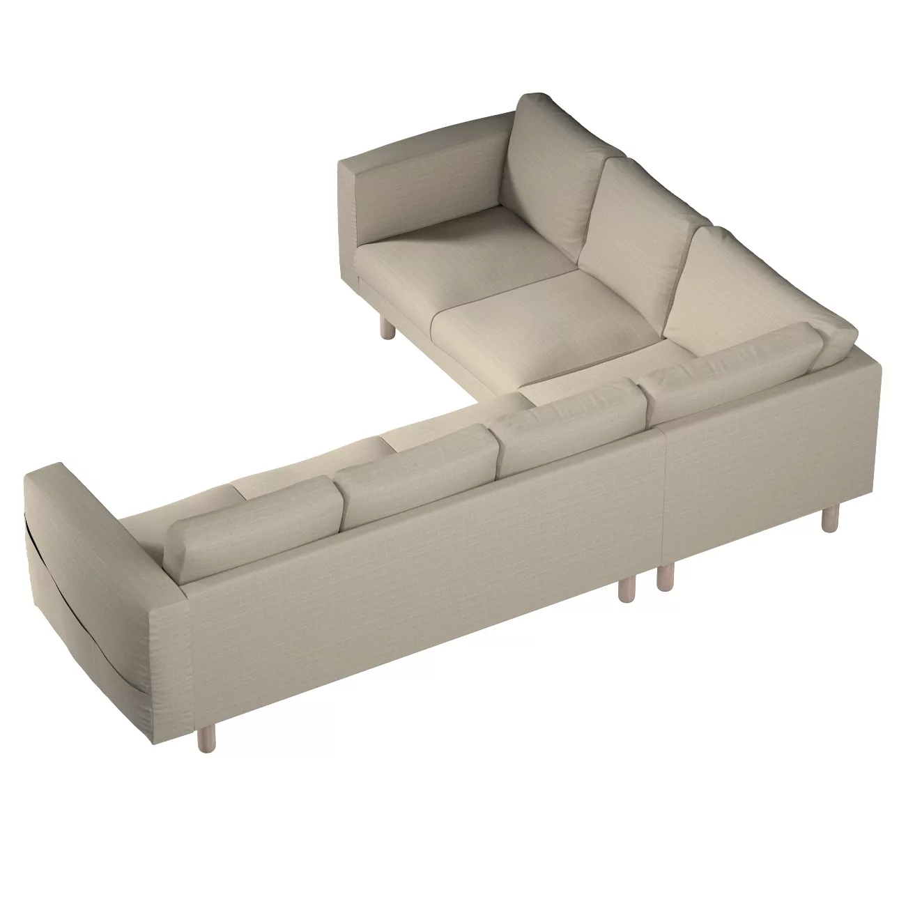 Bezug für Norsborg 5-Sitzer Ecksofa, beige, Norsborg 5-Sitzer Ecksofabezug, günstig online kaufen