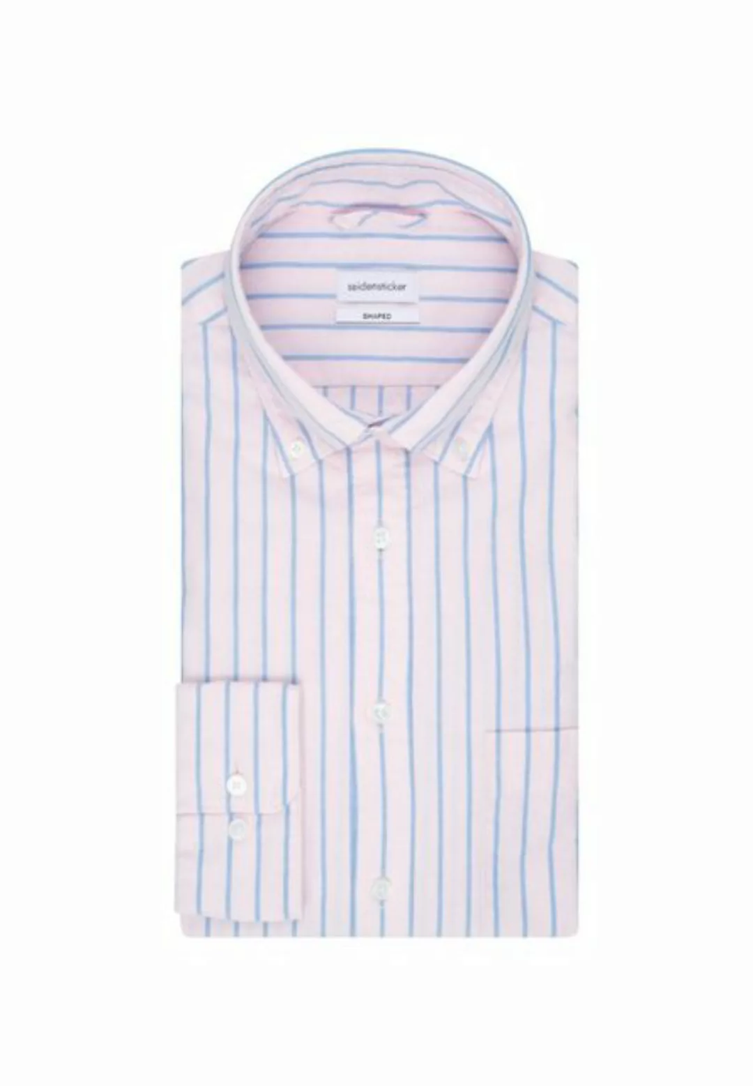 seidensticker Businesshemd "Shaped", Shaped Langarm Button-Down-Kragen Stre günstig online kaufen