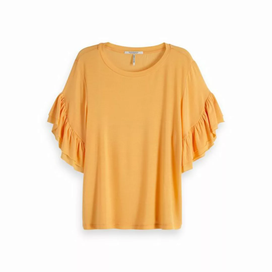 Maison Scotch T-Shirt Maison Scotch Damen T-Shirt Ruffled Short Sleeve Tee günstig online kaufen