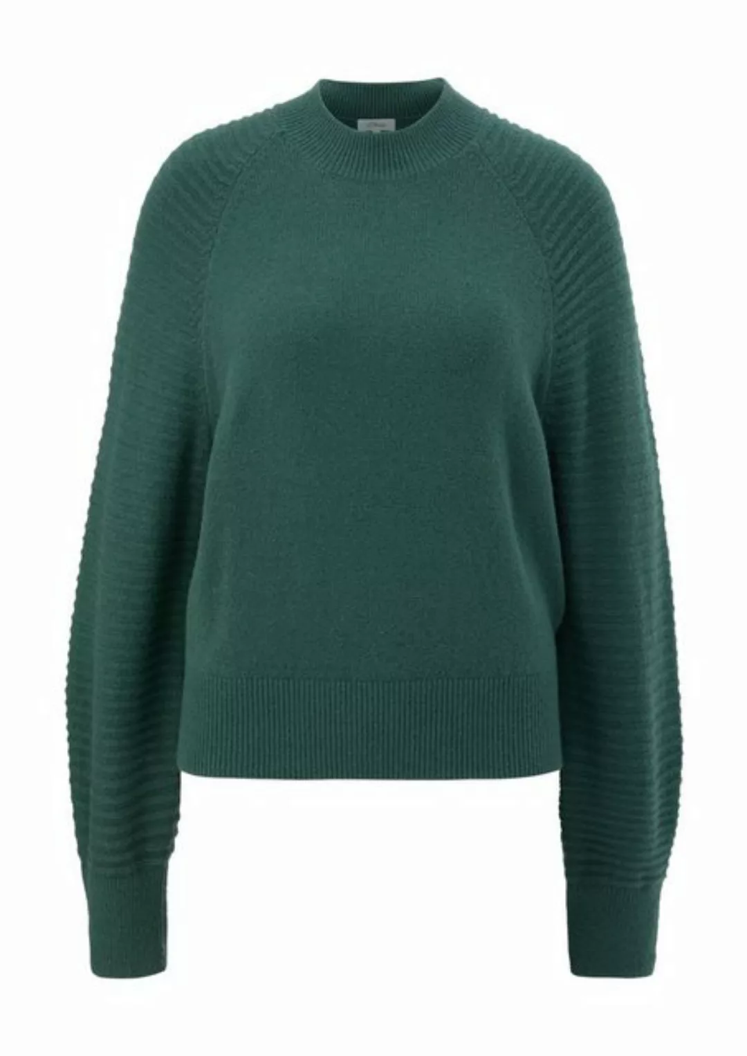 s.Oliver Stehkragenpullover mit Strickmuster günstig online kaufen