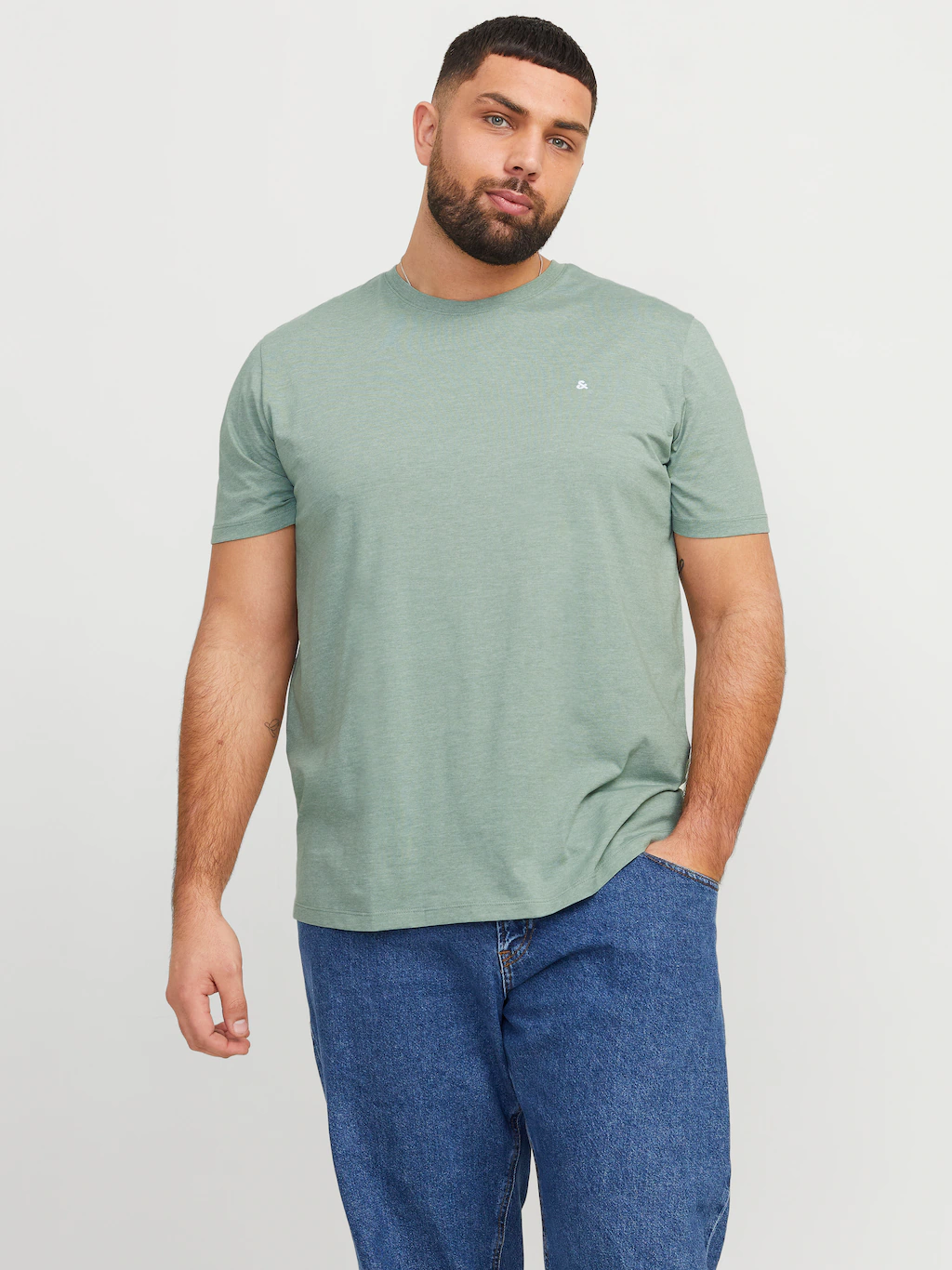 Jack & Jones PlusSize T-Shirt "JJEPAULOS TEE SS CREW NECK NOOS PLS", mit Lo günstig online kaufen