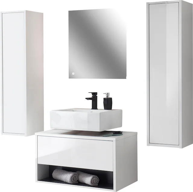 Places of Style Badmöbel-Set »Studio Line, Bad im modernen Design, 4-teilig günstig online kaufen